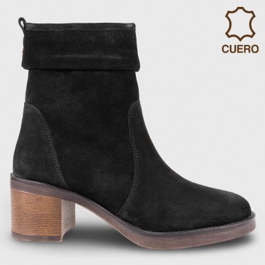 BOTINES CUERO MUJER CACHAREL ACORO - 1