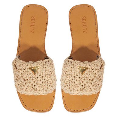 SANDALIAS CUERO MUJER SCHUTZ BEIGE - 5
