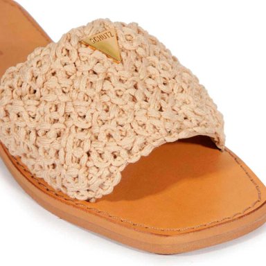 SANDALIAS CUERO MUJER SCHUTZ BEIGE - 6
