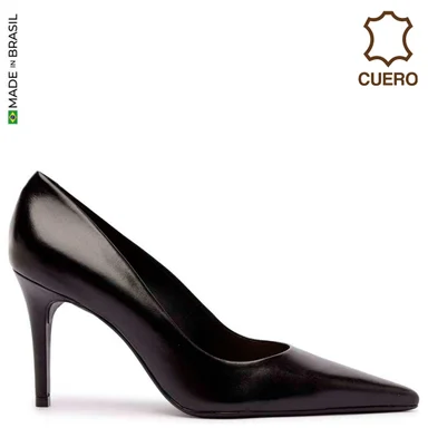 ZAPATOS DE VESTIR CUERO MUJER AREZZO NATURAL - 1