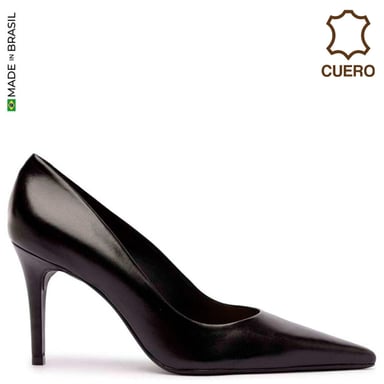 ZAPATOS DE VESTIR CUERO MUJER AREZZO NATURAL - 1