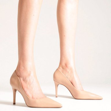 ZAPATOS DE VESTIR CUERO MUJER AREZZO BEIGE - 5