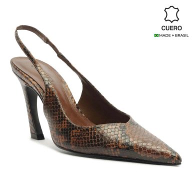 ZAPATOS DE VESTIR CUERO MUJER SCHUTZ MARRÓN - 1