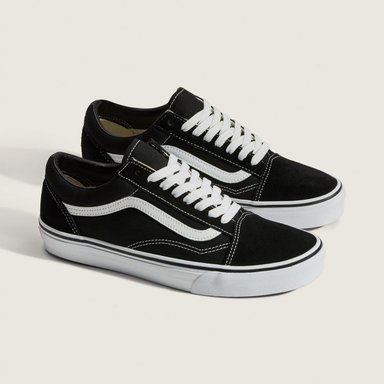 ZAPATILLAS MUJER VANS URBANAS NEGRO UA OLD SK CUERO - 1