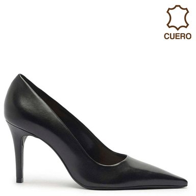 ZAPATOS DE VESTIR CUERO MUJER AREZZO NEGRO - 1