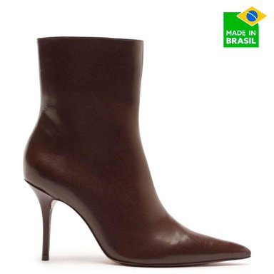 BOTINES MUJER AREZZO CHOCOLATE - 1