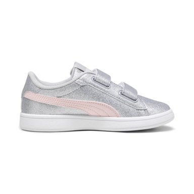 ZAPATILLAS UNISEX PUMA URBANAS PLATEADO SMASH 3.0 GLITZ GLAM V PS - 2