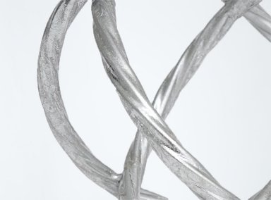 ADORNO RIPLEY HOME AROS PLATEADO 16CM - 3