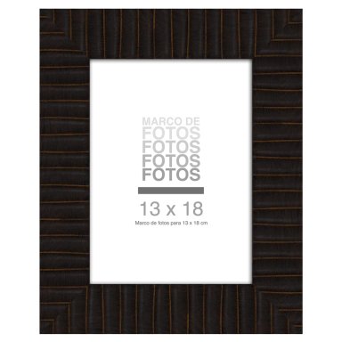 MARCO DE FOTO RIPLEY HOME ACANALADO NEGRO 13X18 CM - 1