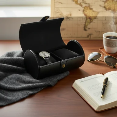 PORTA RELOJ RIPLEY HOME SET X2 NEGRO 7.5 X 15 CM - 1