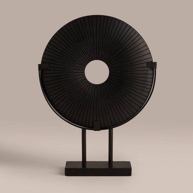 FIGURA CIRCULAR MAISON LINETT NEGRA 35.5CM - 2