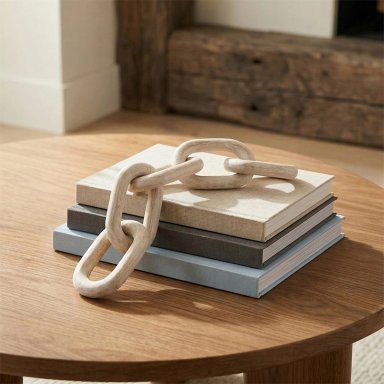 FIGURA MAISON LINETT CADENA MADERA 40CM - 1