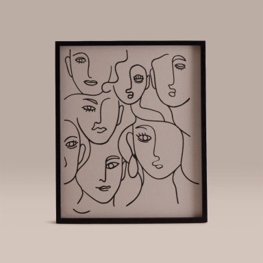 CUADRO RIPLEY HOME CARAS 60X50 CM - 1