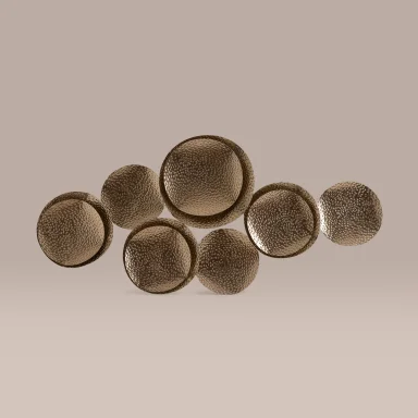 ESCULTURA RIPLEY HOME 7 CIRCULOS GOLD 120X57CM - 1