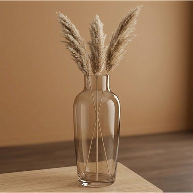 FLORERO RIPLEY HOME VIDRIO MARRON 35CM - 1