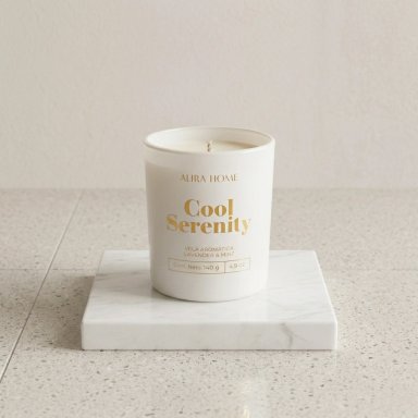 VELA AROMÁTICA ALIRA HOME CON CERA DE SOJA LAVENDER+MINT - 1