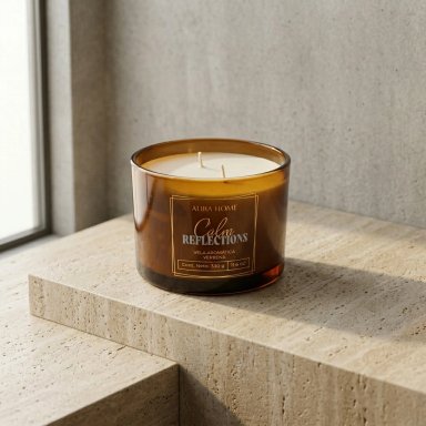 VELA AROMÁTICA ALIRA HOME CON CERA DE SOJA VERBENA - 1