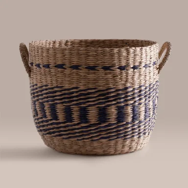 CANASTO RIPLEY HOME BICOLOR AZUL 35CM - 1