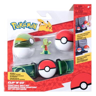 SET DE CINTURON CON POKEBOLA Y FIGURA POKEMON - MODELO ALEATORIO - 1