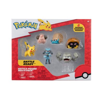 SET DE 6 FIGURAS DE BATALLA POKEMON - MODELO ALEATORIO - 2