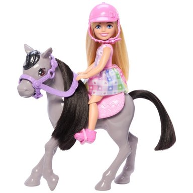 JUGUETE BARBIE CHELSEA PASEO EN PONY HTK29 - 1