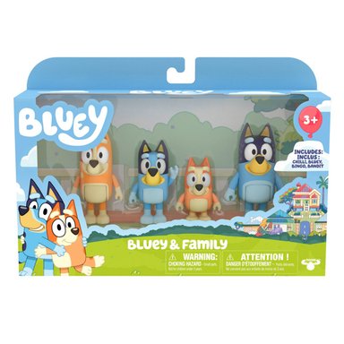 FIGURAS BLUEY PACK X4 ASST - 4
