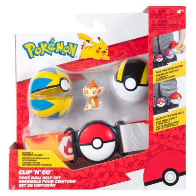 SET DE CINTURON CON POKEBOLA Y FIGURA POKEMON - MODELO ALEATORIO - 2