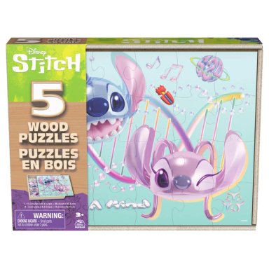 ROMPECABEZAS STITCH DE MADERA PACK X5 - 4