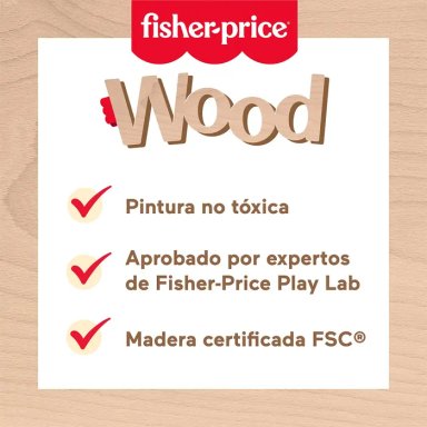 JUEGO DIDÁCTICO FISHER PRICE SET MI PRIMER CAPUCHINO MADERA - 10