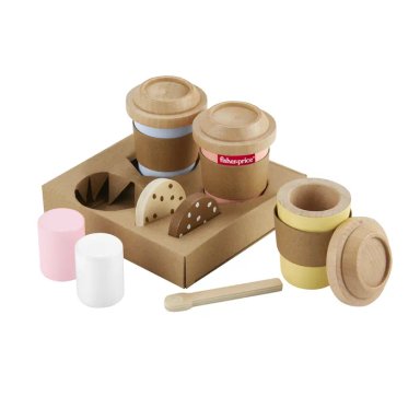 JUEGO DIDÁCTICO FISHER PRICE SET MI PRIMER CAPUCHINO MADERA - 3