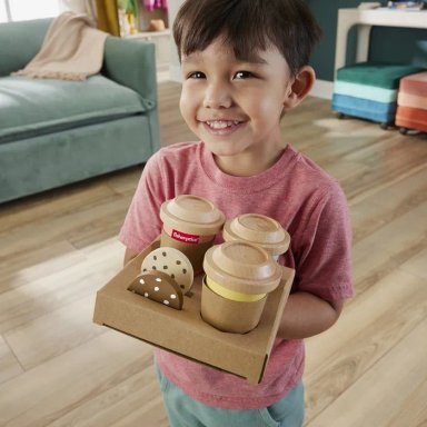 JUEGO DIDÁCTICO FISHER PRICE SET MI PRIMER CAPUCHINO MADERA - 4