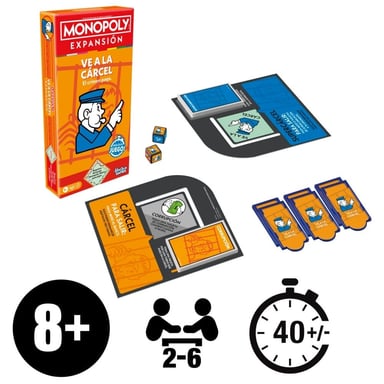 JUEGO MESA MONOPOLY EXPANSIÓN VE A LA CÁRCEL - 6