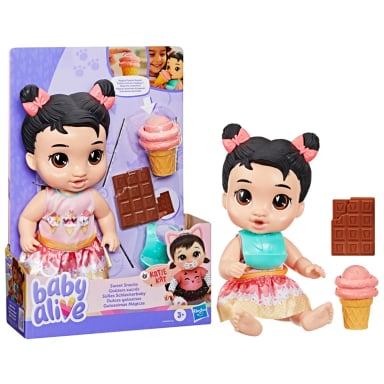 MUÑECA BABY ALIVE DULCES GOLOSINAS KATIE KAT - 1