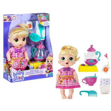 MUÑECA BABY ALIVE FIESTA DE TE BURBUJEANTE LALA GOOGOO - 1