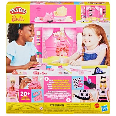 SET DE MASA MOLDEABLE PLAY DOH BARBIE SET DE DESFILE DE MODA CREA ROPA PARA MUÑECAS - 4