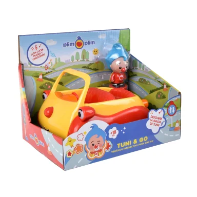 CARRO PLIM PLIM BUMP & GO CON MÚSICA 25CM STRAWBERRY - 1