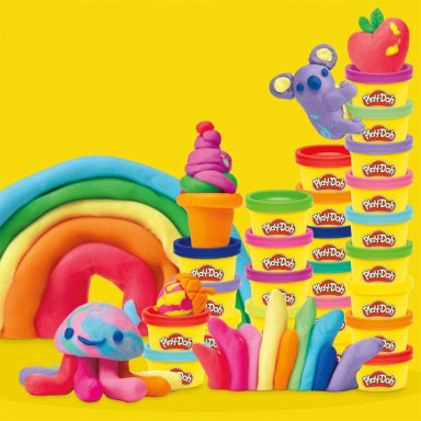 MASAS Y PLASTILINAS PLAY DOH 50 PACK COLORES DEL ARCOÍRIS - 5