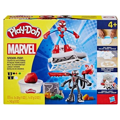 MASAS Y PLASTILINAS PLAY DOH MARVEL SPIDER-MAN LANZA Y ATRAPA - 1
