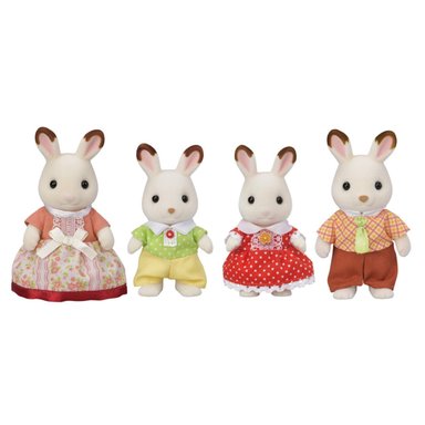 FIGURA COLECCIONABLE SYLVANIAN FAMILIES FAMILIA CONEJO CHOCOLATE - 2
