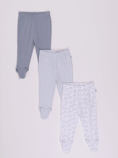 PACK X3 PANTALONES ALGODÓN BEBE NIÑO BABY HARVEST - 1