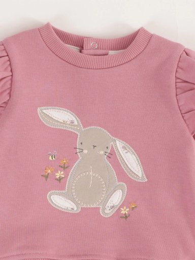 CONJUNTO POLERA FRENCH TERRY + PANTALON BEBE NIÑA BABY HARVEST - 3