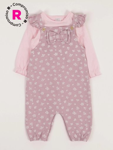 CONJUNTO LACE BODY + JARDINERA BEBE NIÑA BABY HARVEST - 1