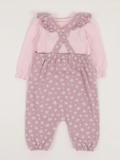 CONJUNTO LACE BODY + JARDINERA BEBE NIÑA BABY HARVEST - 2