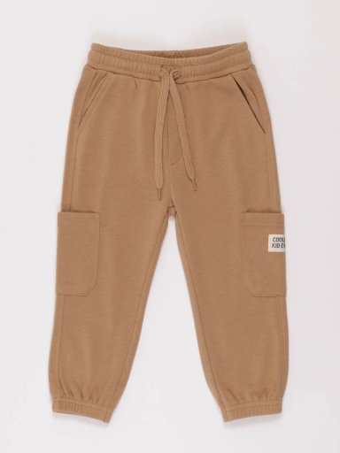 PANTALON DE BUZO FRENCH TERRY CARGO BEBE NIÑO BABY HARVEST - 1