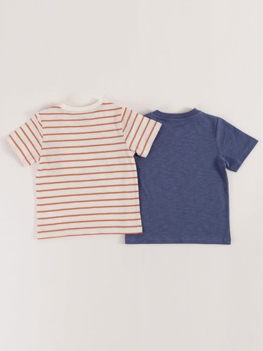 PACK X2 POLOS MANGA CORTA ALGODÓN BEBÉ NIÑO BABY HARVEST - 2