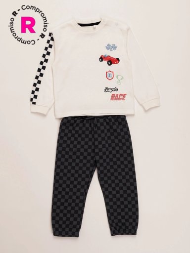 CONJUNTO URBAN ALGODÓN POLERA + BUZO BEBE NIÑO BABY HARVEST - 1