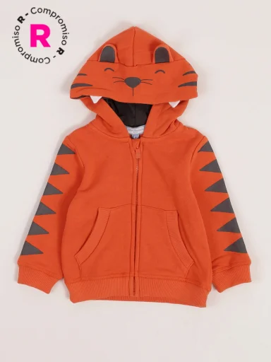 POLERA FRANELA CON CAPUCHA BEBE NIÑO BABY HARVEST - 1