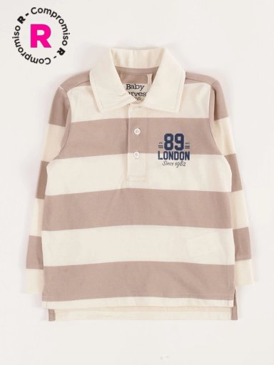 POLO MANGA LARGA CON CUELLO ALGODÓN BEBÉ NIÑO BABY HARVEST - 1