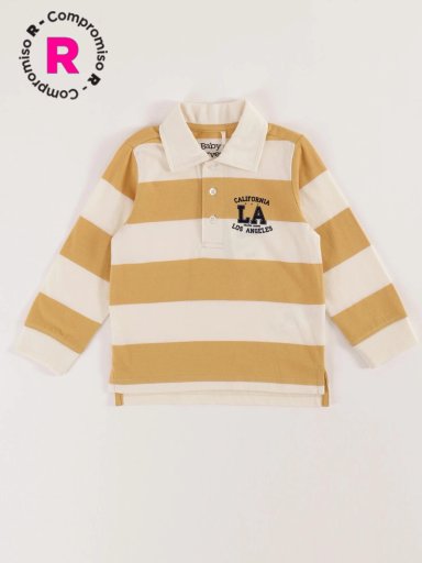 POLO MANGA LARGA CON CUELLO ALGODÓN BEBÉ NIÑO BABY HARVEST - 1