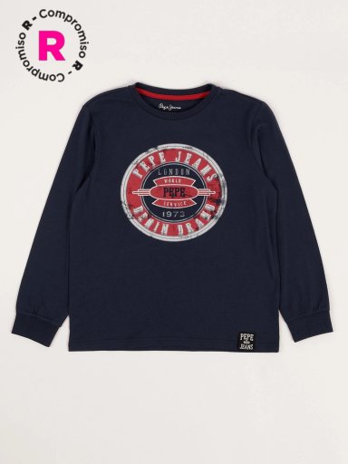 POLO CREW MANGA LARGA NIÑO PEPE JEANS - 1